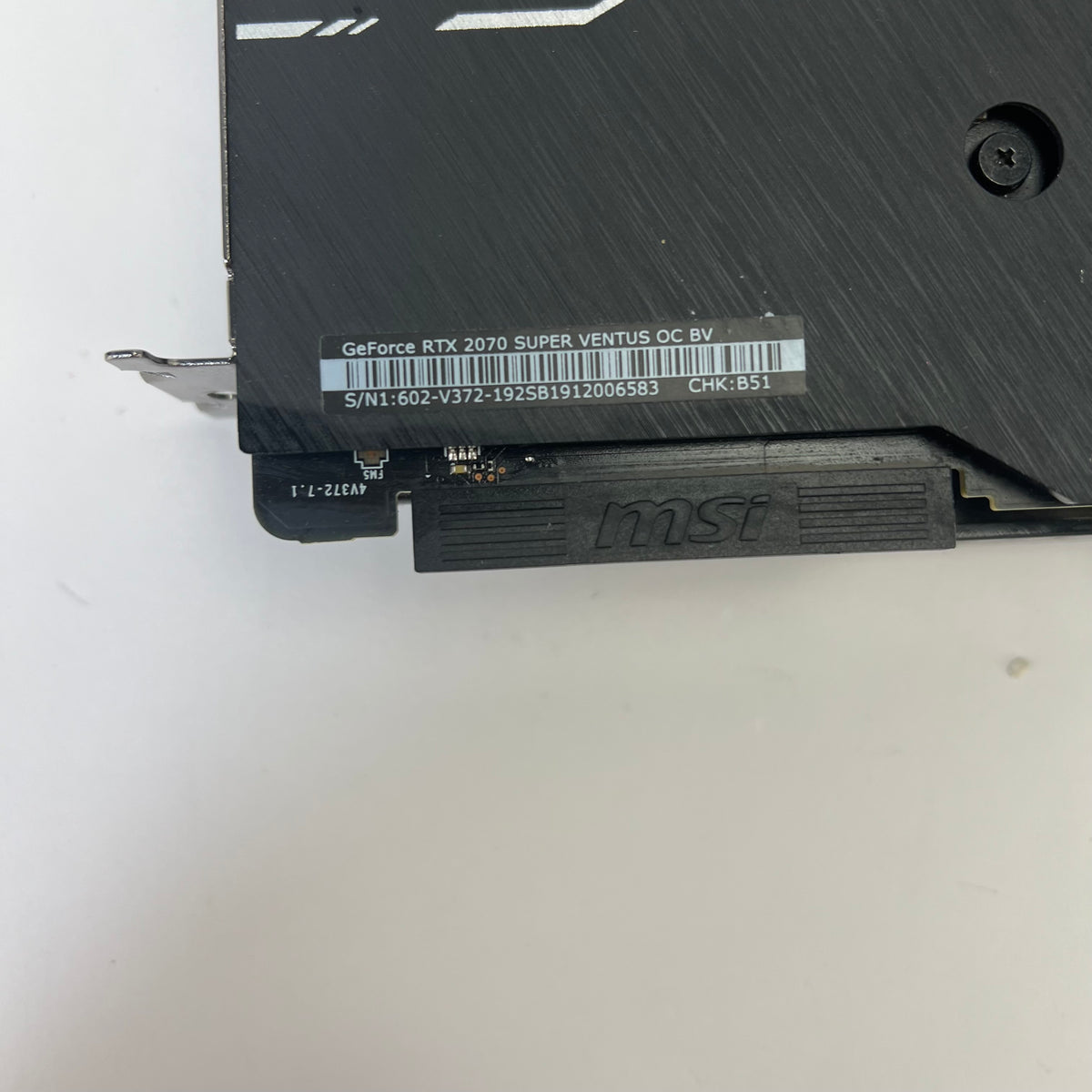 MSI GeForce RTX 2070 Super Ventus OC 8GB DDR6 Graphics Card 192S