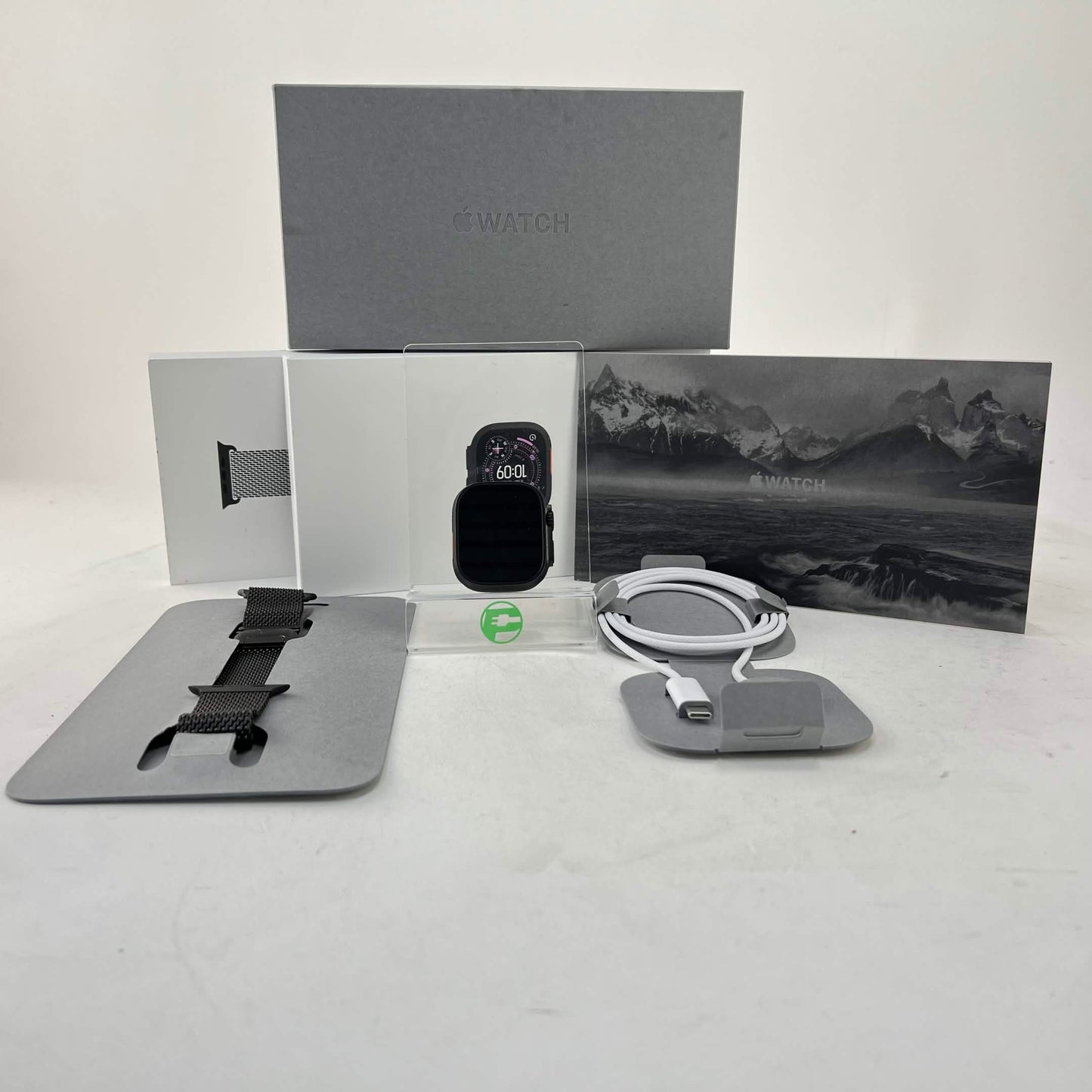 Unlocked Apple Watch Ultra 3 49MM Black Titanium Black Titanium Milanese Loop