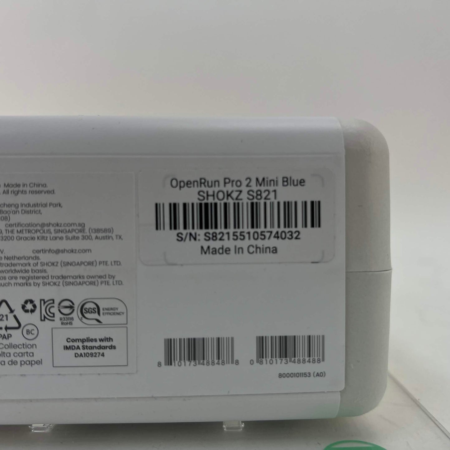 New Shokz OpenRun Pro2 Mini Bone Conduction Open-Ear Sport Headphones Silver