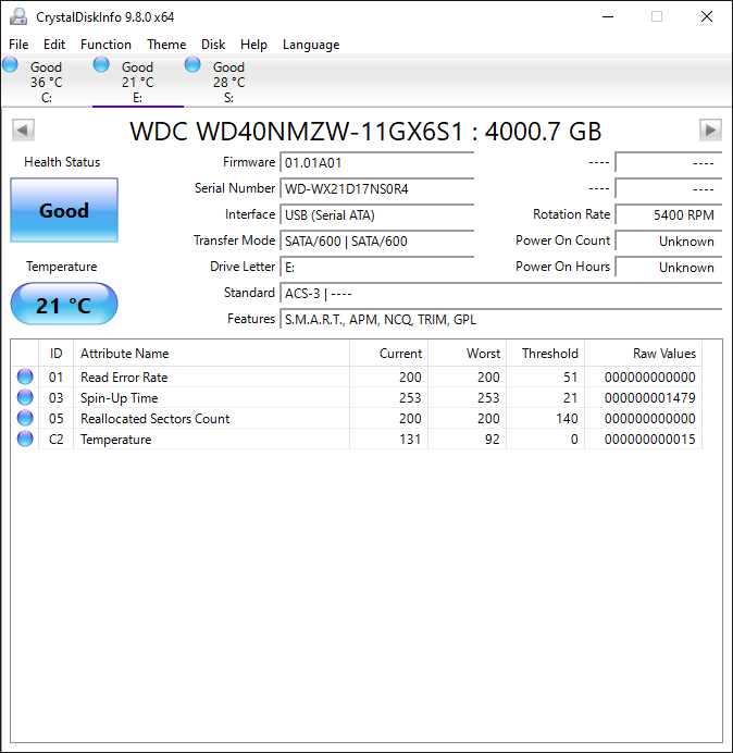Western Digital WD Portable My Passport 4TB SATA III 6Gbps HDD WDBYFT0040BBK