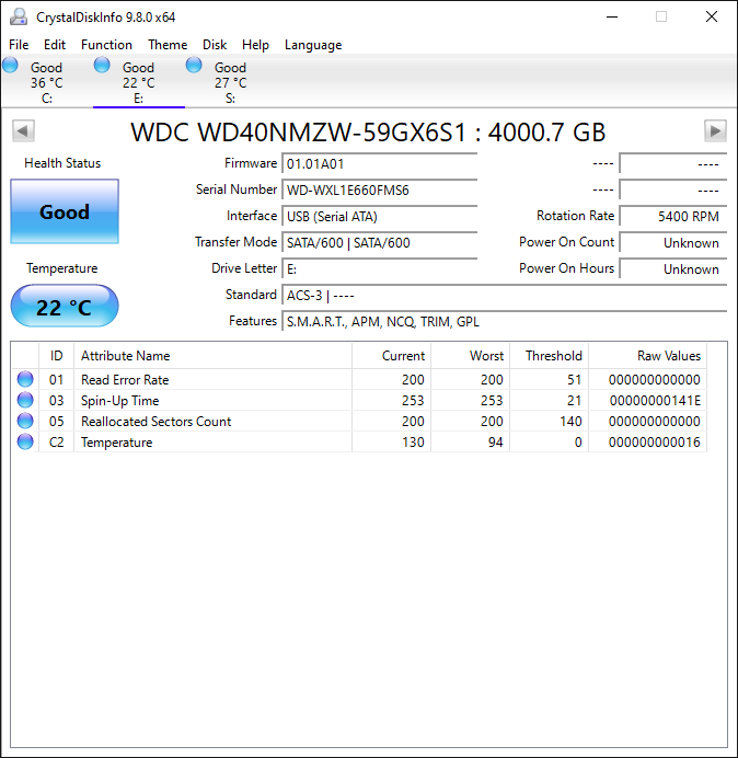 Western Digital WD Portable My Passport 4TB HDD WDBFKT0040BGY