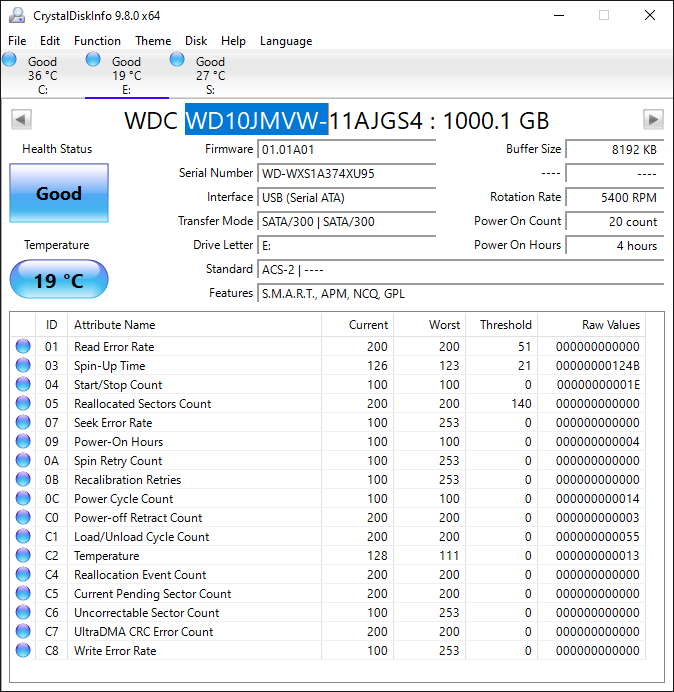 Western Digital WD Portable My Passport 1TB HDD WDBYNN0010BBL