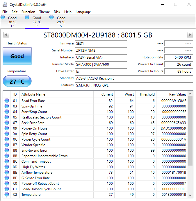 Seagate External One Touch 8TB HDD STLC8000400