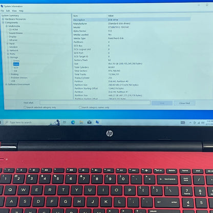 HP Laptop 15 15" Pentium Silver N5000 1.1GHz 4GB RAM 500GB HDD [Bad Battery]