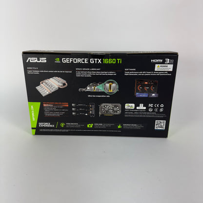 New ASUS GeForce GTX 1660 Ti TUF Gaming OC 6GB GDDR6 90YV0CT7-M0AA00