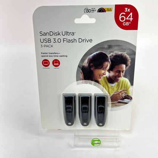 New sandisk SanDisk Ultra 3.0 Flash Drive 64gb - 3pack