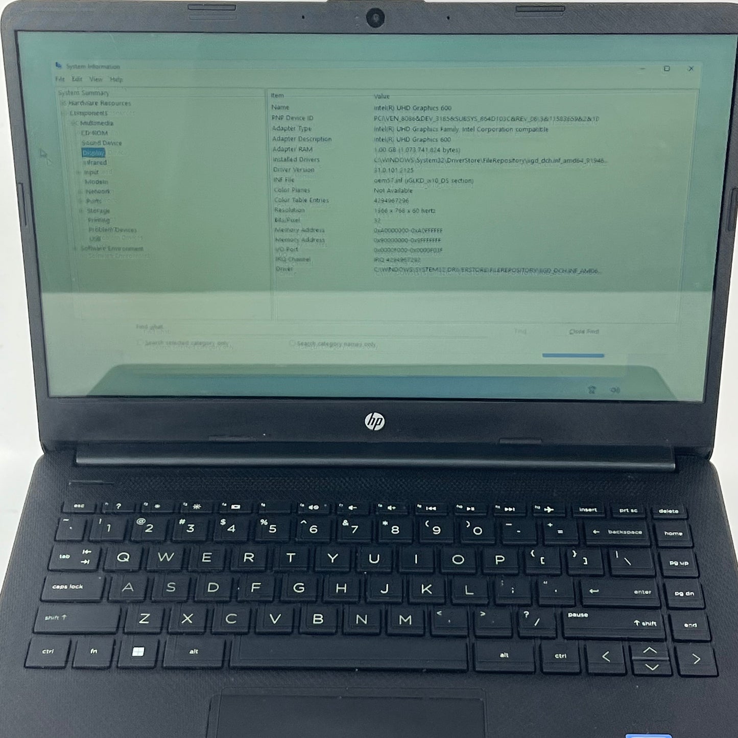 HP Laptop 14-dq0031dx 13" Celeron N4020 1.1GHz 4GB RAM 64GB SSD