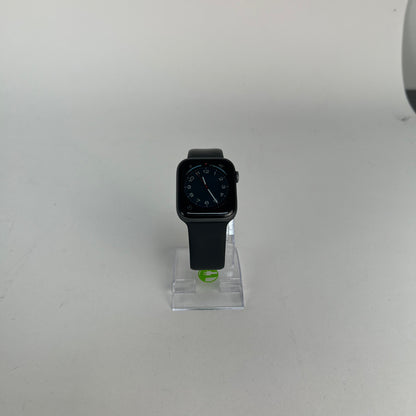 Factory Unlocked Apple Watch Series 5 44MM Space Gray Aluminum Black Sport Band A2095