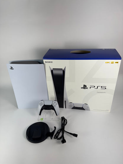 Sony PlayStation 5 Disc Edition PS5 1TB White Console Gaming System CFI-1115A