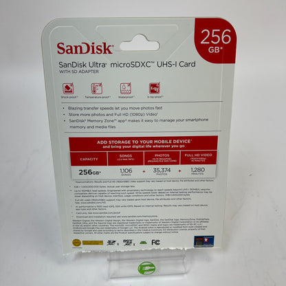 New Western Digital SanDisk Ultra MicroSDXC UHS-I card 256GB Memory card