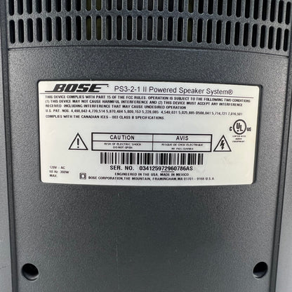 Bose AV3-2-1 II 300W 5 Channel Media Center with PS3-2-1 II Subwoofer