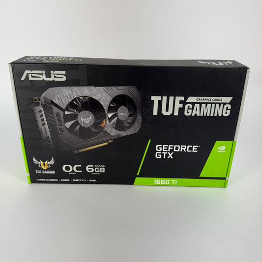 New ASUS GeForce GTX 1660 Ti TUF Gaming OC 6GB GDDR6 90YV0CT7-M0AA00