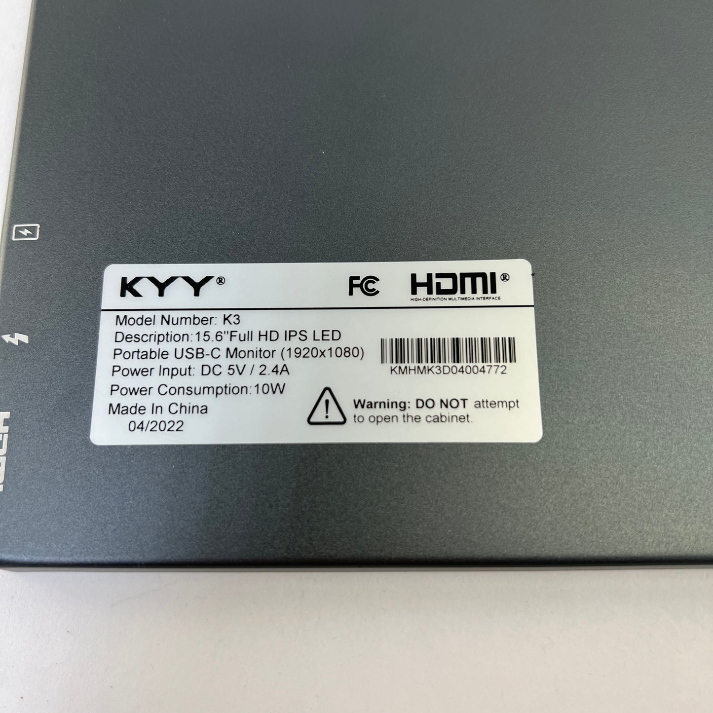 KYY 15.6" K3 FHD IPS 60Hz Portable Monitor