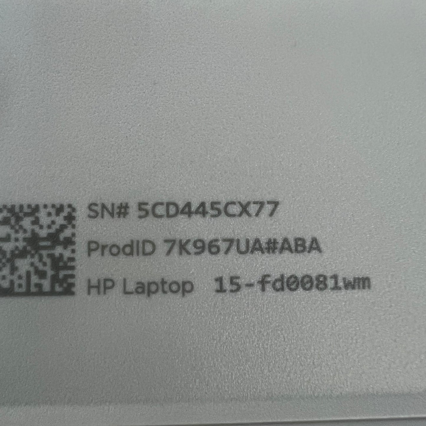 HP Laptop 15-FD0081WM  Intel N200 1.0GHz 4GB RAM 128GB SSD Intel(R) UHD Graphics