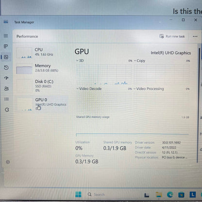 Lenovo IdeaPad 3 15ITL05 15.6" i3-1115G4 3.0GHz 4GB RAM 128GB SSD