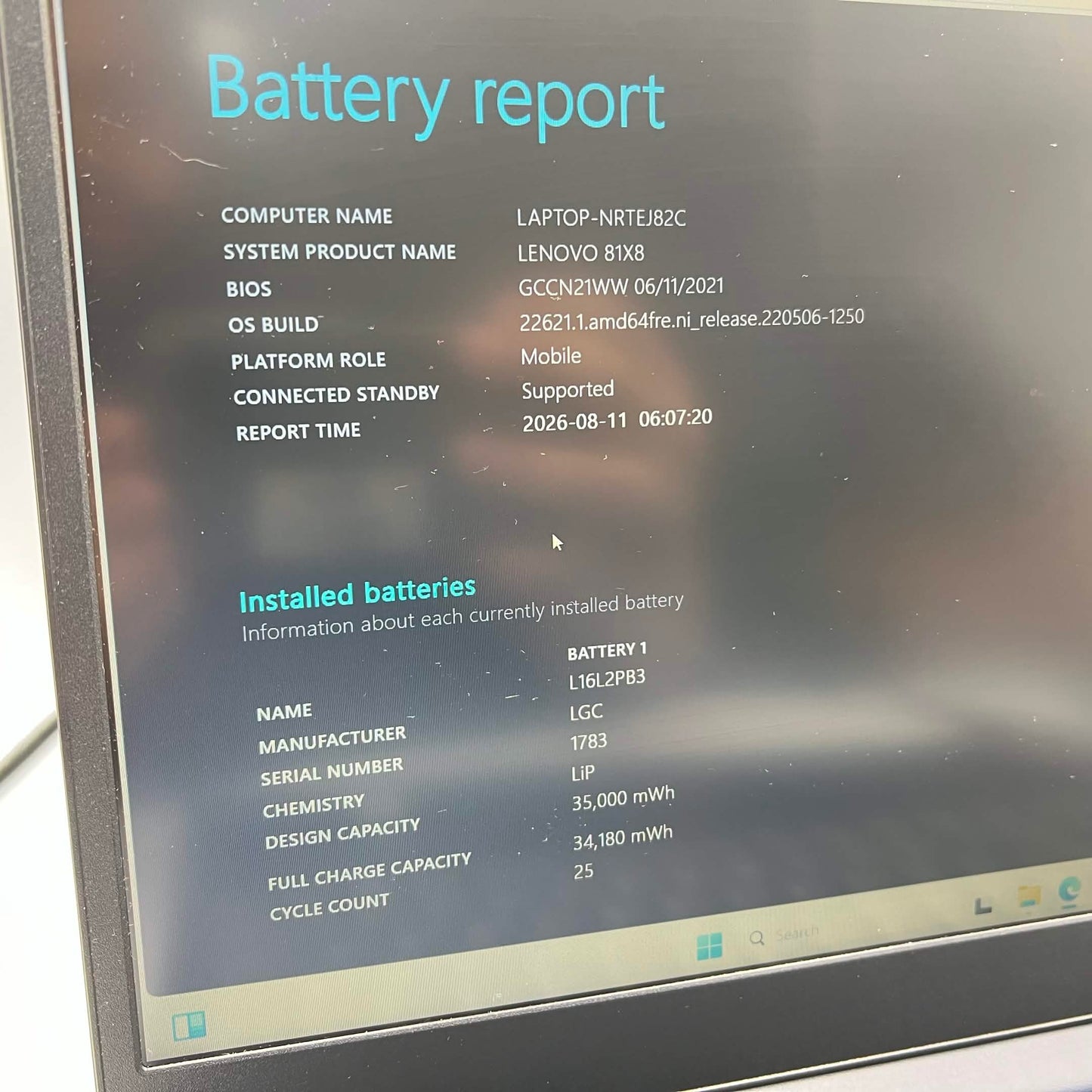 Lenovo IdeaPad 3 15ITL05 15.6" i3-1115G4 3.0GHz 4GB RAM 128GB SSD