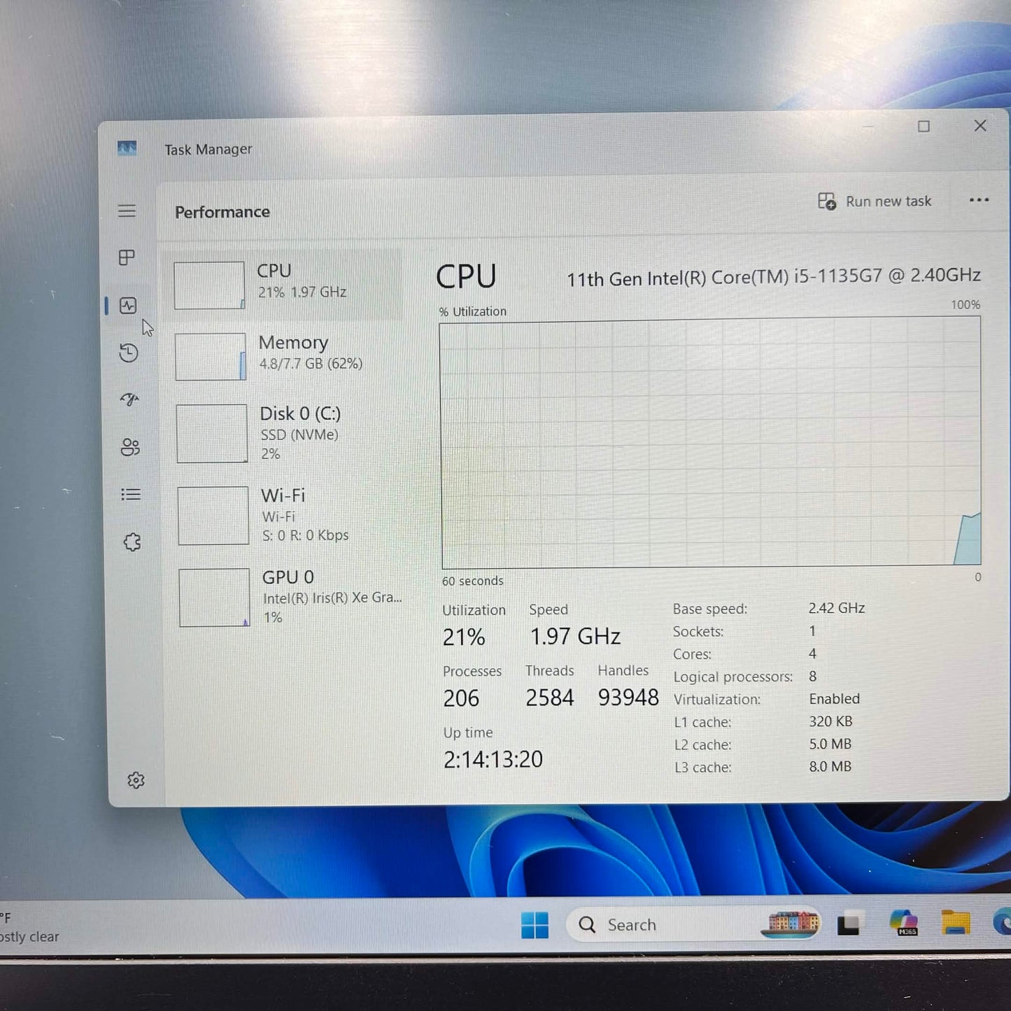 Lenovo ThinkPad E15 Gen 2 SL11B03798 15.6" i5-1135G7 2.4GHz 8GB RAM 256GB SSD