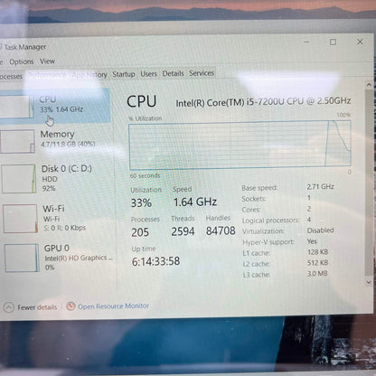 HP Envy M6-AQ103DX 15.6" i5-7200U 2.5GHz 12GB RAM 1TB HDD