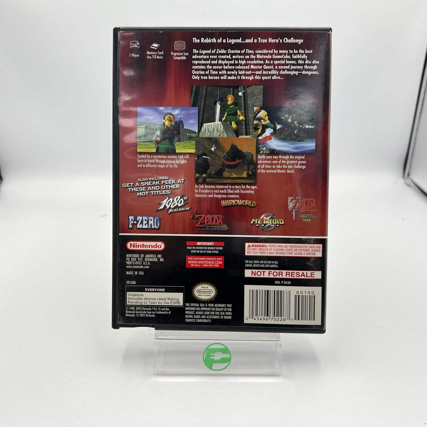 Zelda Ocarina of Time Master Quest (Nintendo GameCube, 2003)