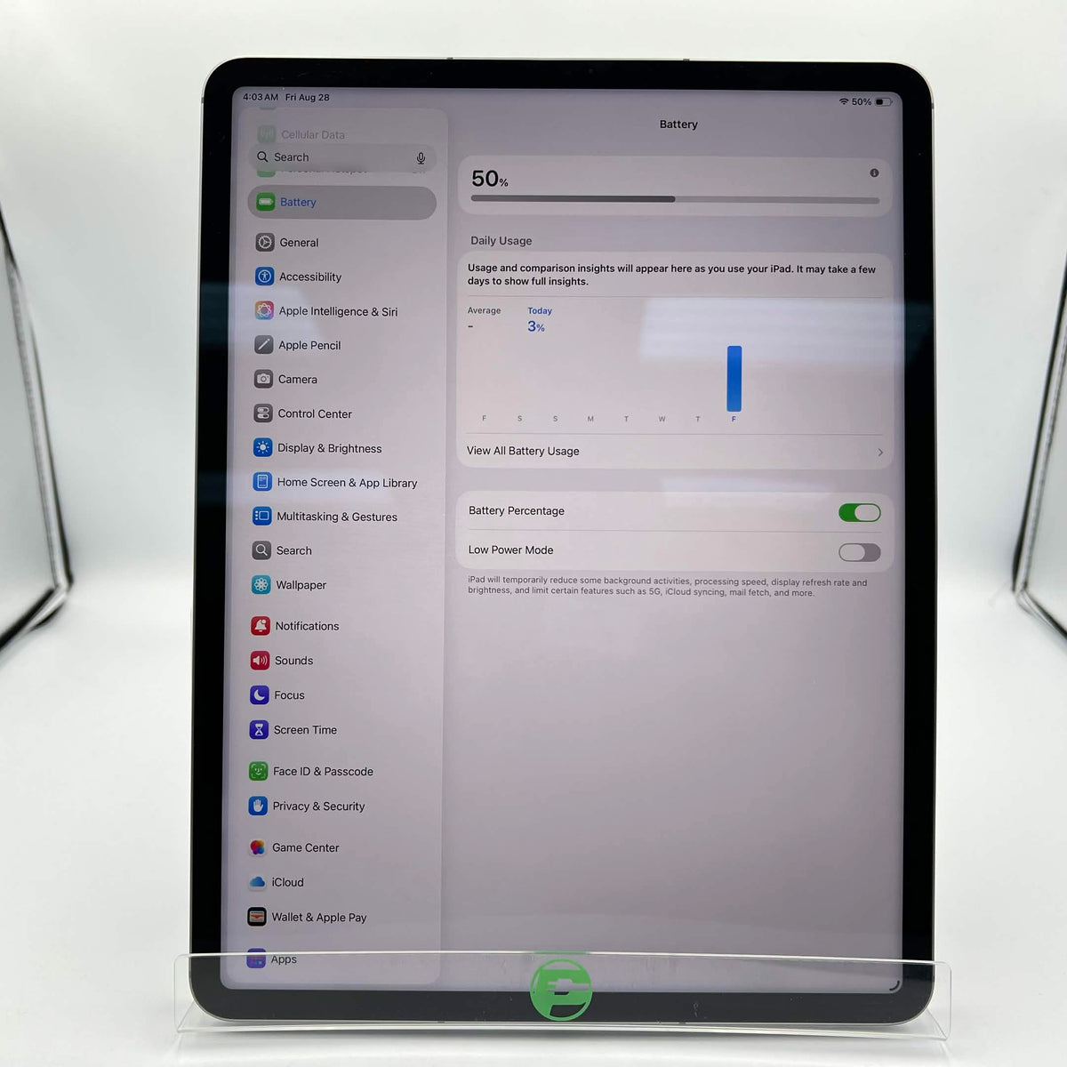 Factory Unlocked Apple iPad Pro 12.9" 6th Gen 128GB Silver MP5X3LL/A