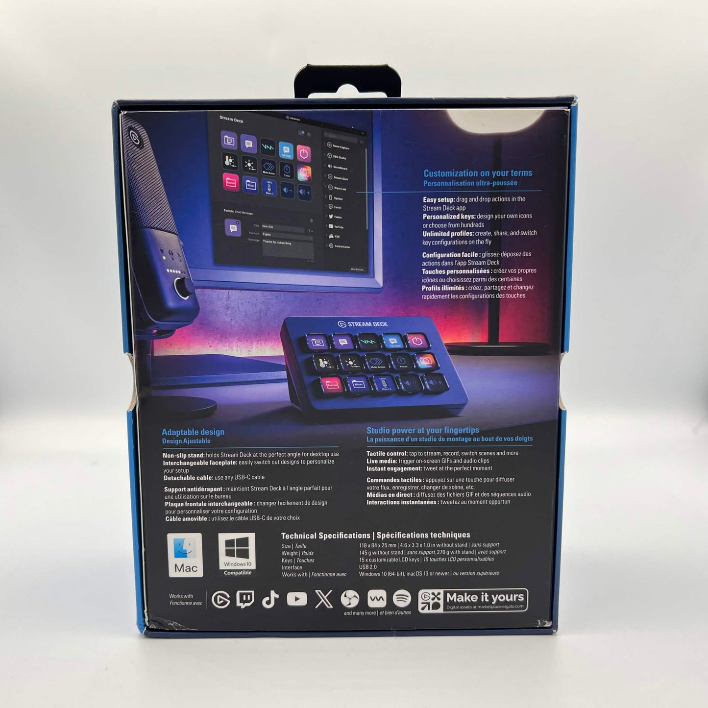 Elgato Stream Deck Black 20GBA9901 Controller For PC