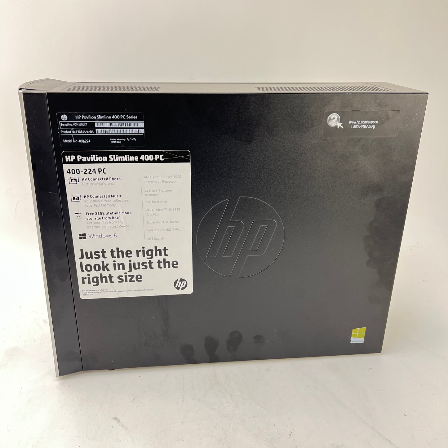 HP Pavilion Slimline 400 PC A4-5000 1.50GHz 6GB RAM 480GB HDD