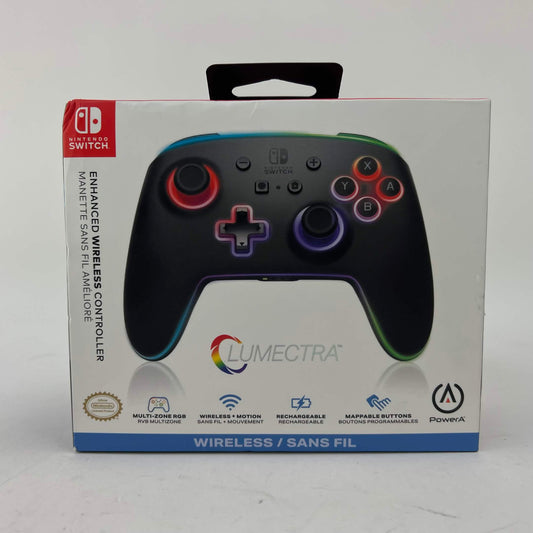 New PowerA Enhanced Wireless Controller Lumectra Black NSGPWLL Controller Switch