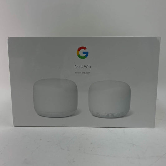 New Google Nest WiFi Dual Band WiFi 5 GA00822-US AC2200 Mesh Wifi Router