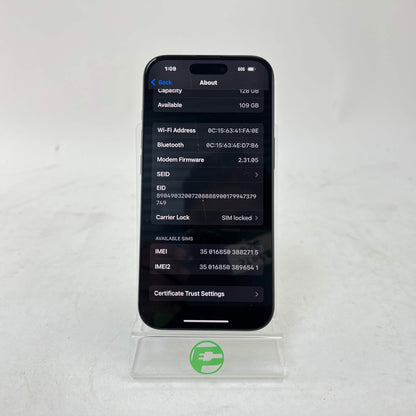 T-Mobile Apple iPhone 15 128GB Black MTLV3LL/A