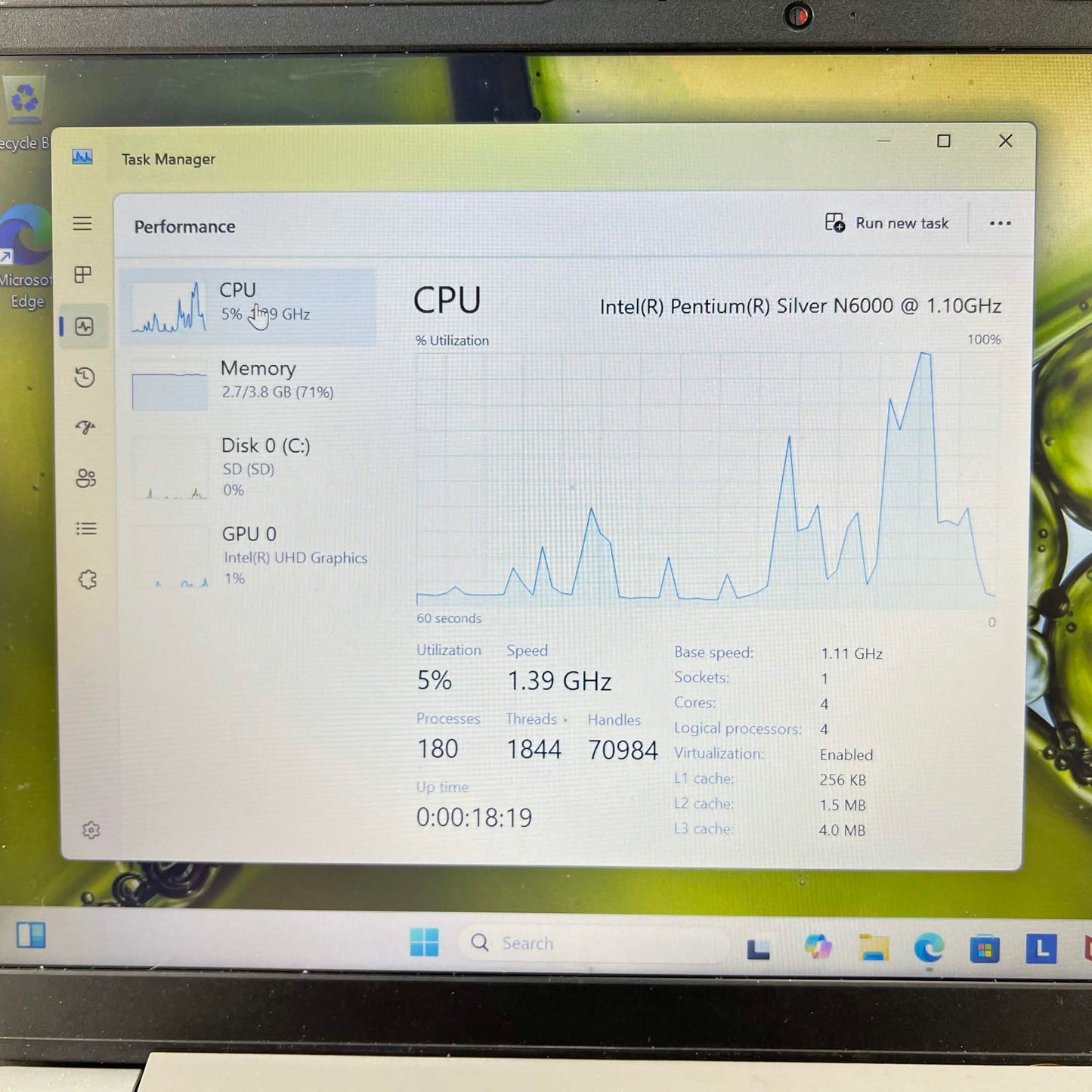Lenovo IdeaPad 1 PF9XB3C12090 15.6" Pentium Silver N6000 1.1GHz 4GB RAM 32GB SSD