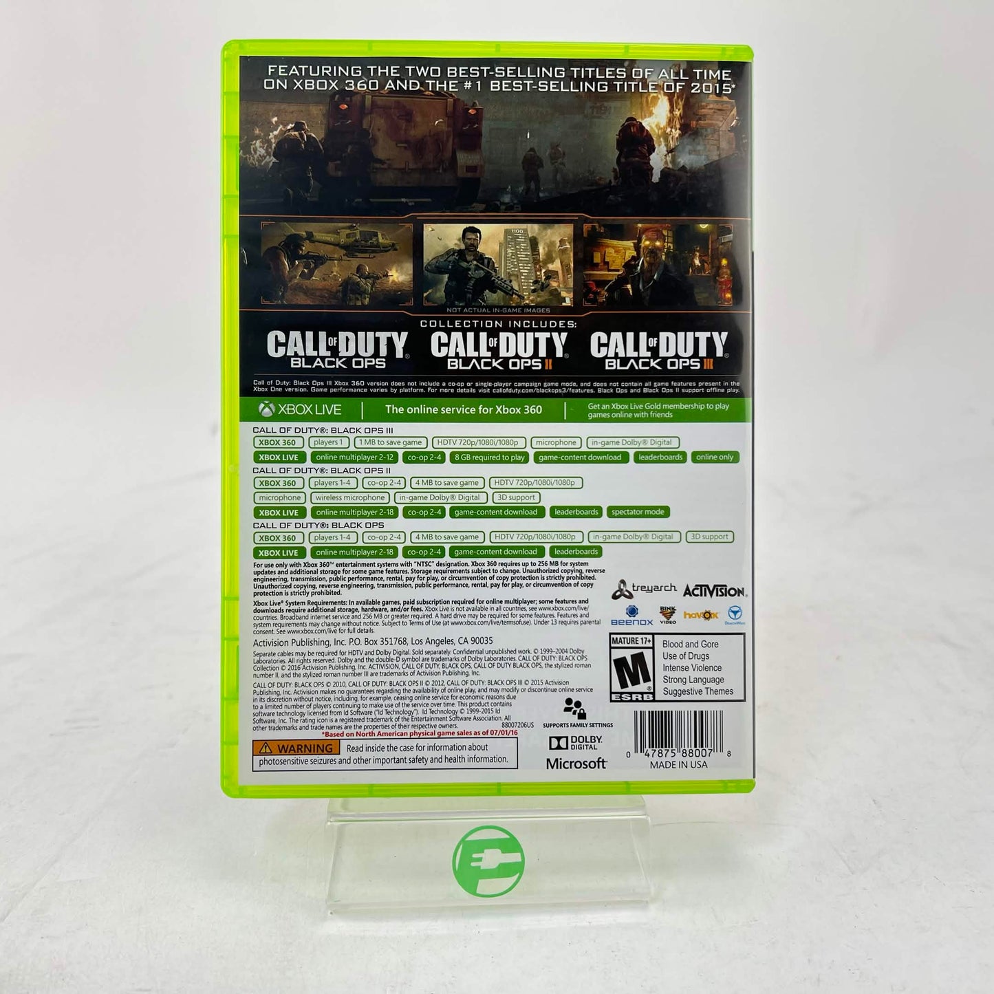 Call of Duty Black Ops Collection (Microsoft Xbox 360, 2016)