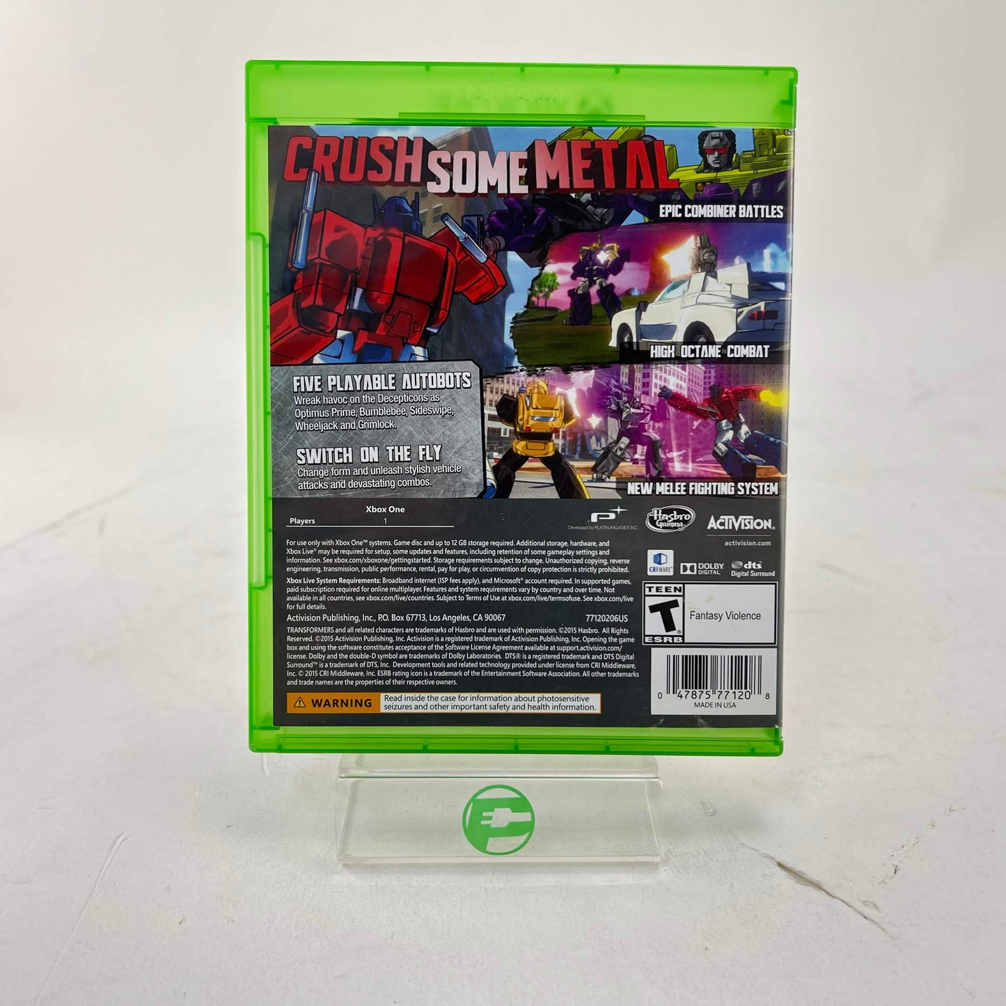 Transformers: Devastation (Microsoft Xbox One, 2015)