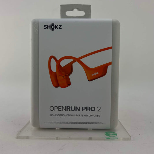 New Shokz OpenRun Pro 2 Bone Conduction Open-Ear Sport Headphones Orange