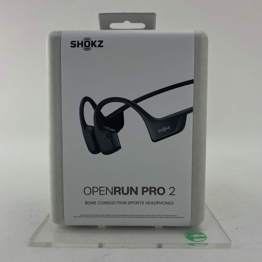 New Shokz OpenRun Pro 2 Bone Conduction Open-Ear Sport Headphones Black/Silver