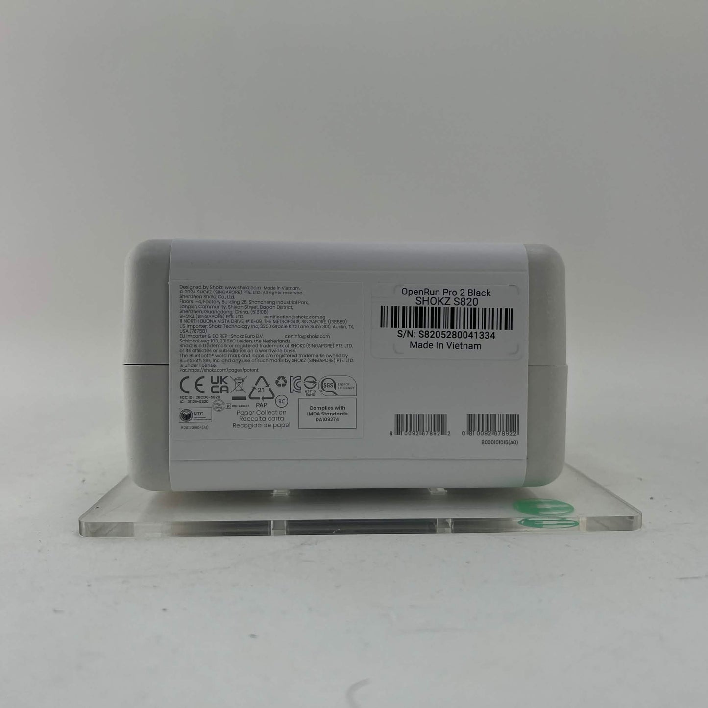 New Shokz OpenRun Pro 2 Bone Conduction Open-Ear Sport Headphones Black/Silver