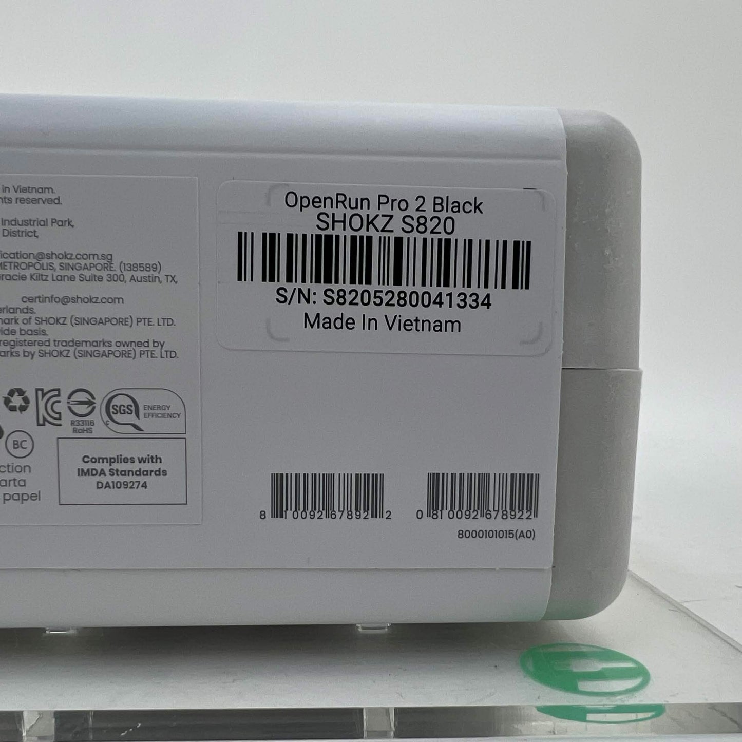 New Shokz OpenRun Pro 2 Bone Conduction Open-Ear Sport Headphones Black/Silver