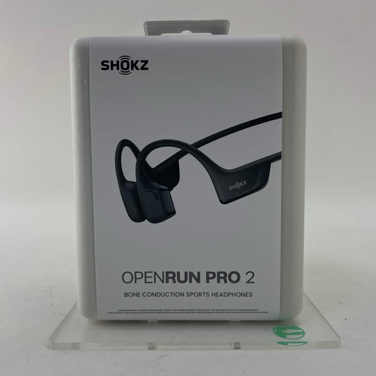 New Shokz OpenRun Pro 2 Bone Conduction Open-Ear Sport Headphones Black/Silver 