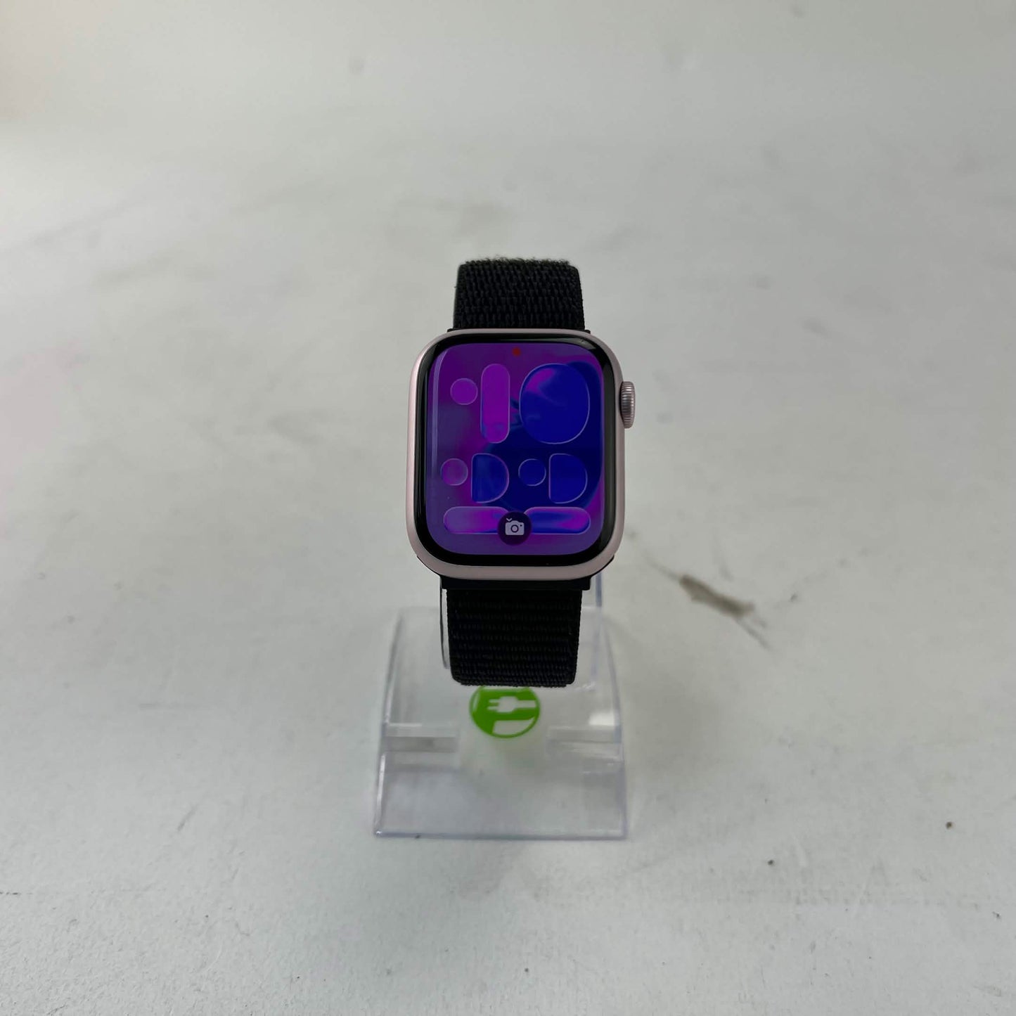 GPS Only Apple Watch Series 9 41MM Pink Aluminum black nylon band MR953LL/A
