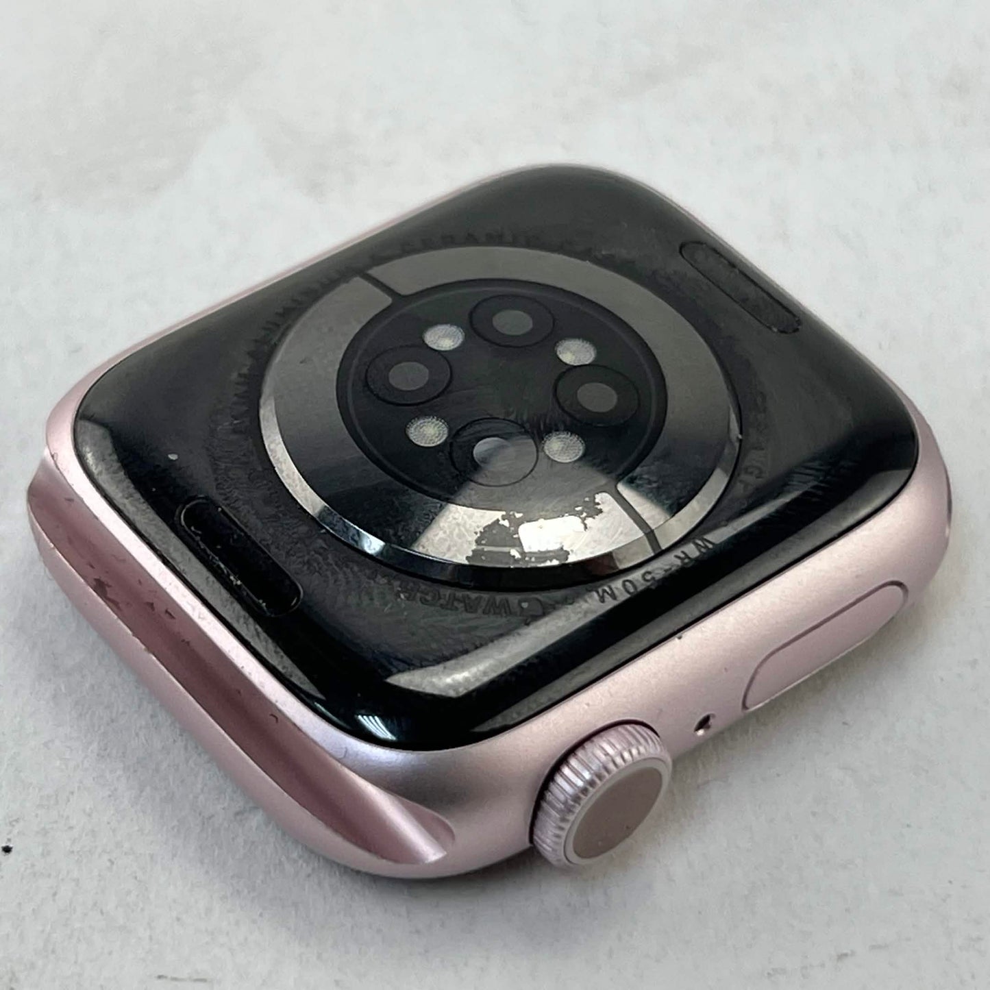 GPS Only Apple Watch Series 9 41MM Pink Aluminum black nylon band MR953LL/A