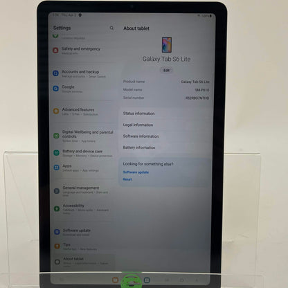 WiFi Only Samsung Galaxy Tab S6 Lite 10.4" 128GB Gray SM-P610