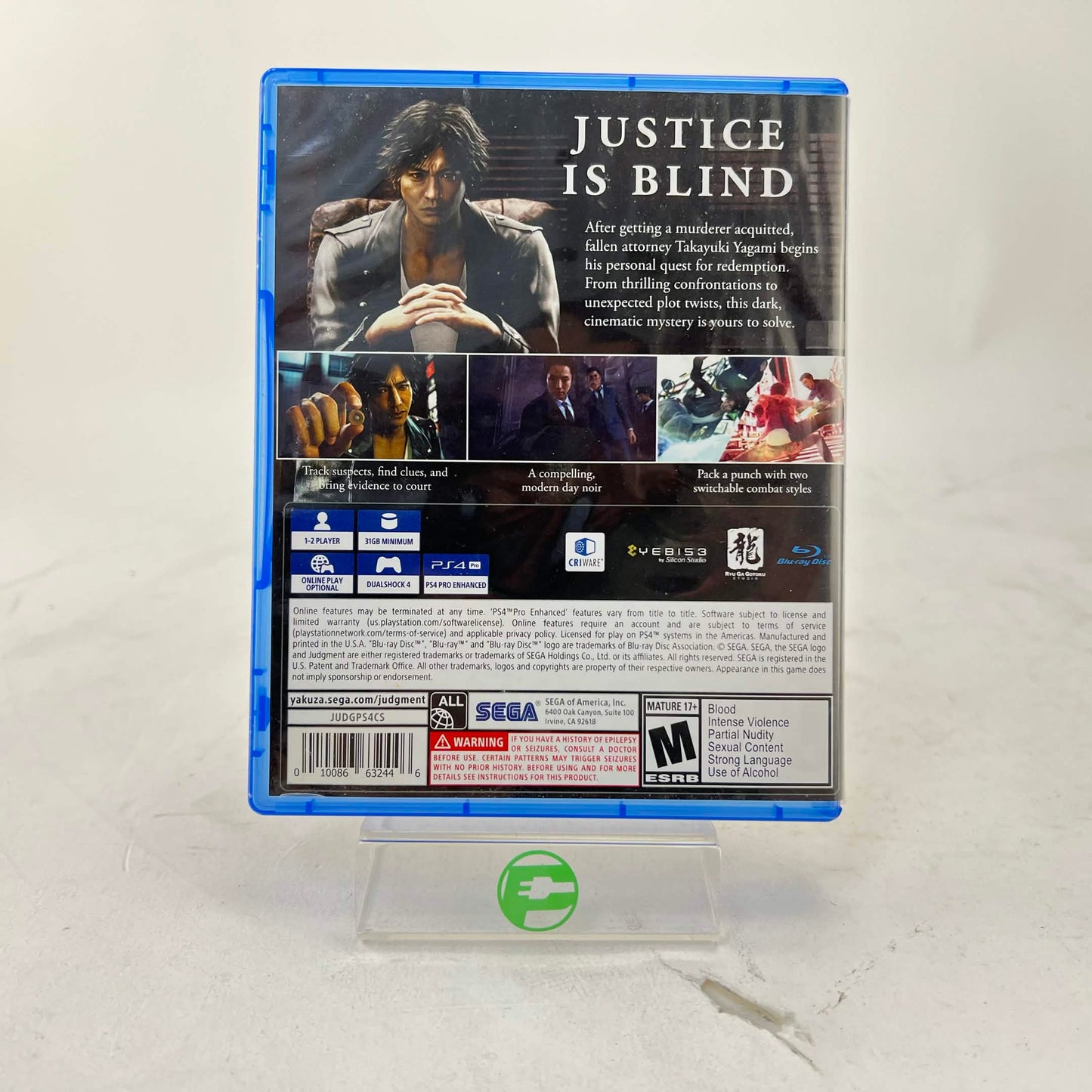 Judgment (Sony PlayStation 4 PS4, 2018)