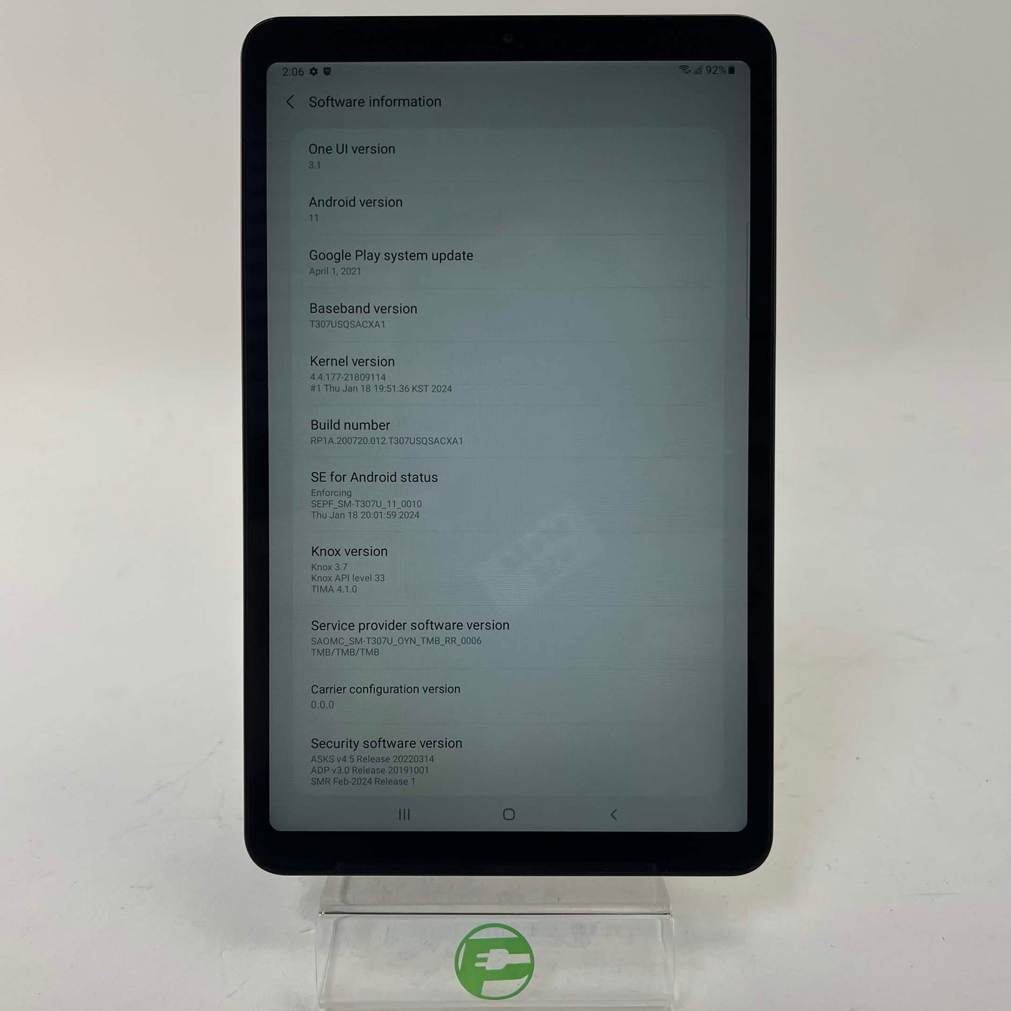 WiFi Only Samsung Galaxy Tab A 8.4" 32GB Black SM-T290NZKAXAR