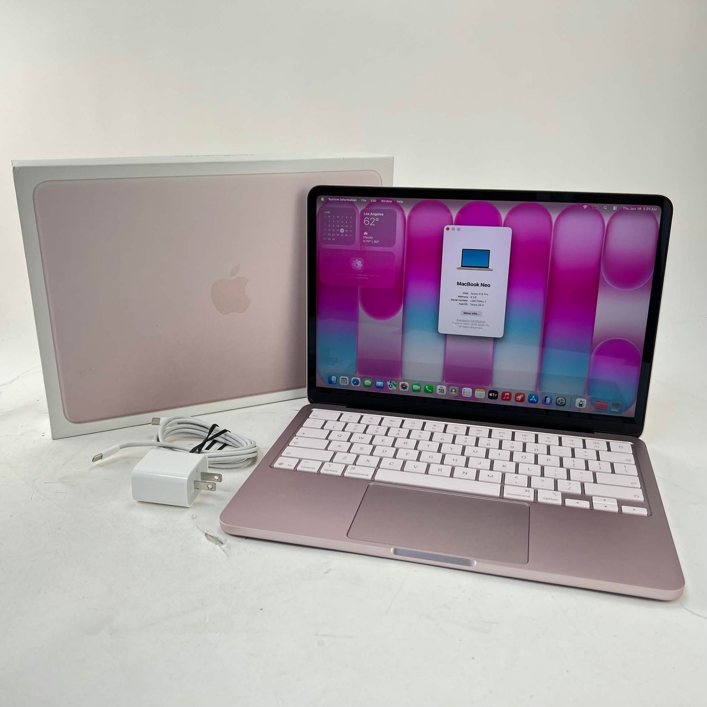 2026 Apple MacBook Neo 13" A18 Pro 5C GPU 4.0GHz 8GB RAM 256GB SSD 1PMHFH4LL/A
