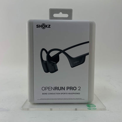 New Shokz OpenRun Pro2 Bone Conduction Open-Ear Sport Headphones Black SHOKZ S820