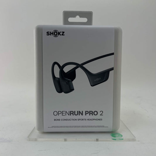 New Shokz OpenRun Pro2 Bone Conduction Open-Ear Sport Headphones Black SHOKZ S820
