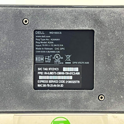 Dell WD19DCS Black
