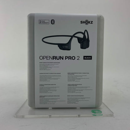 New Shokz OpenRun Pro2 Bone Conduction Open-Ear Sport Headphones Black SHOKZ S820