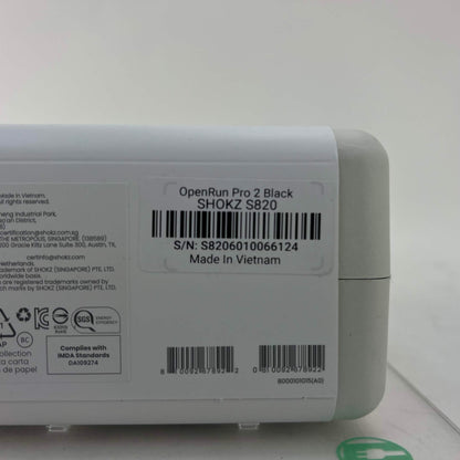 New Shokz OpenRun Pro2 Bone Conduction Open-Ear Sport Headphones Black SHOKZ S820