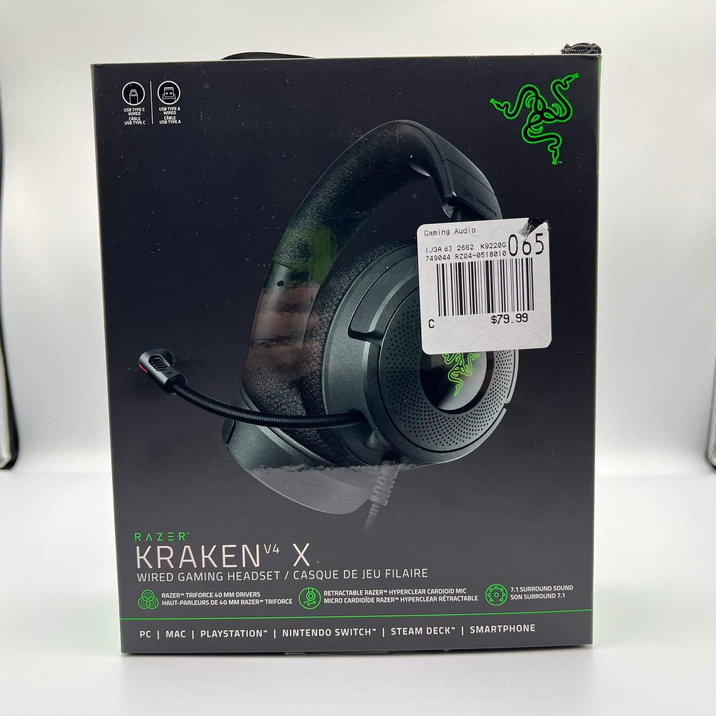 Razer Kraken V4 X Wired Headset RZ04-05180100-R3U1