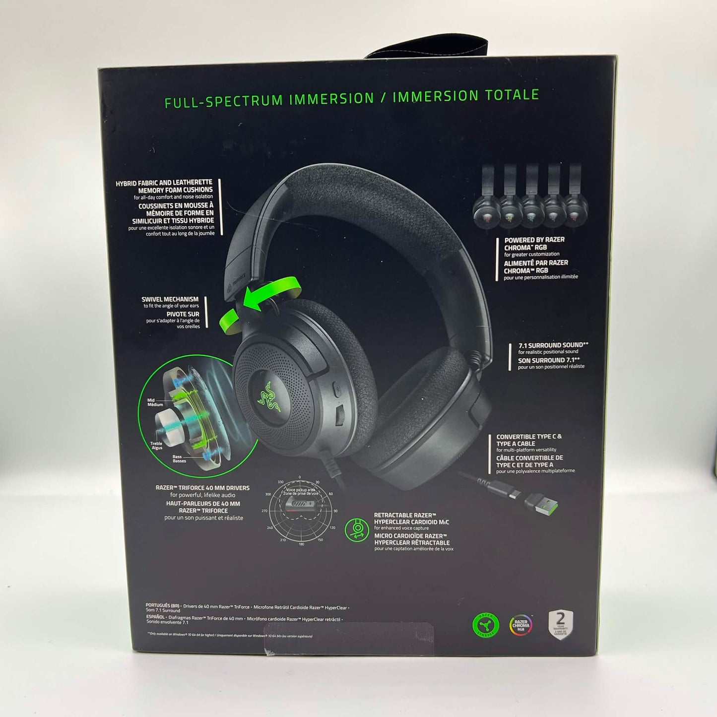 Razer Kraken V4 X Wired Headset RZ04-05180100-R3U1